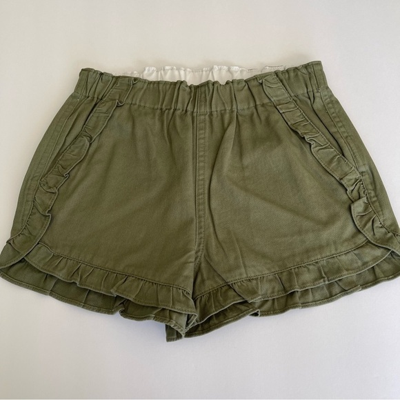 J.Crew Crewcuts Girls' ruffle pull-on short in chino size 8 - Picture 2 of 7